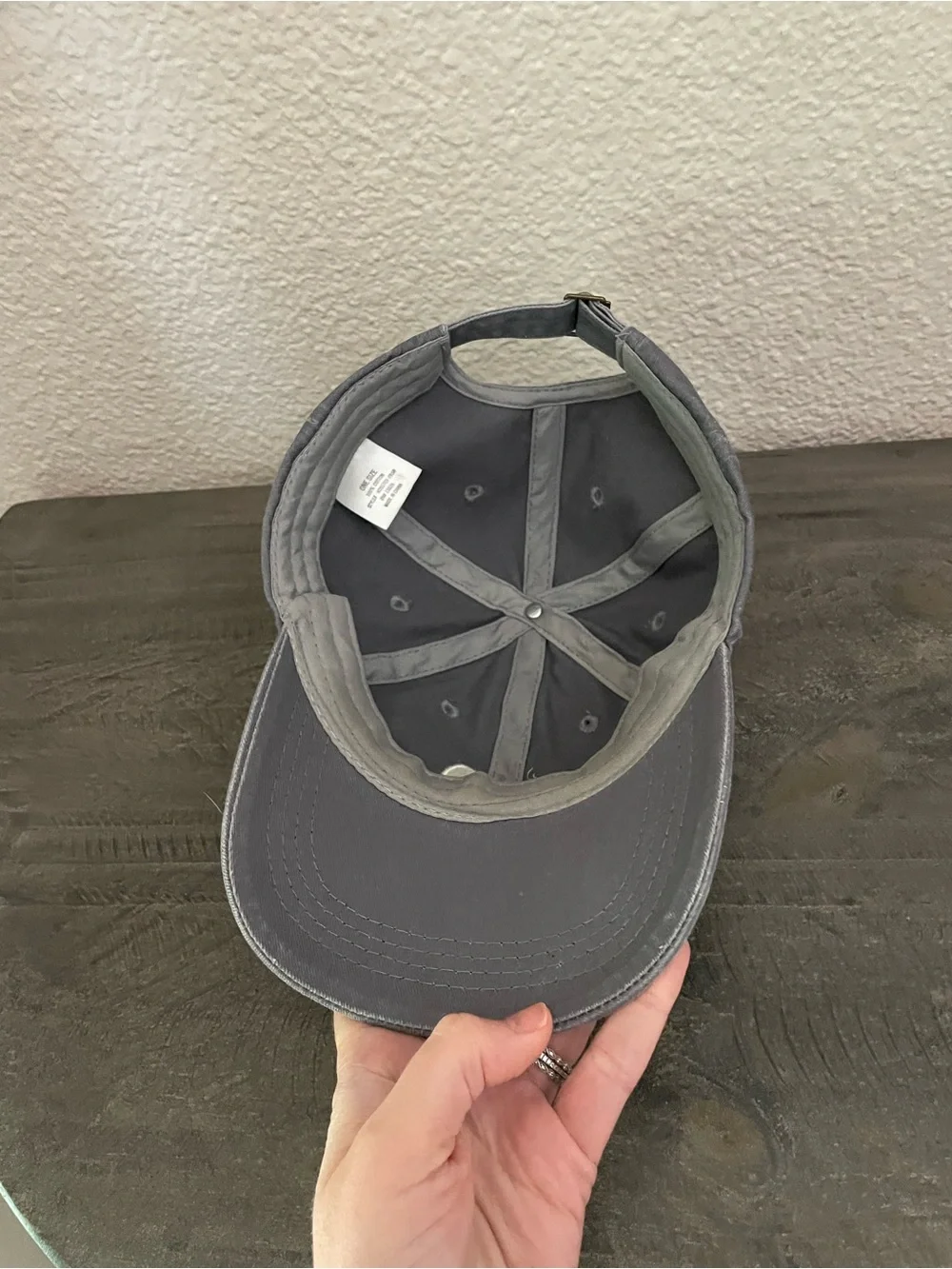 Mama Heart Embroidered Baseball Cap - Charcoal
